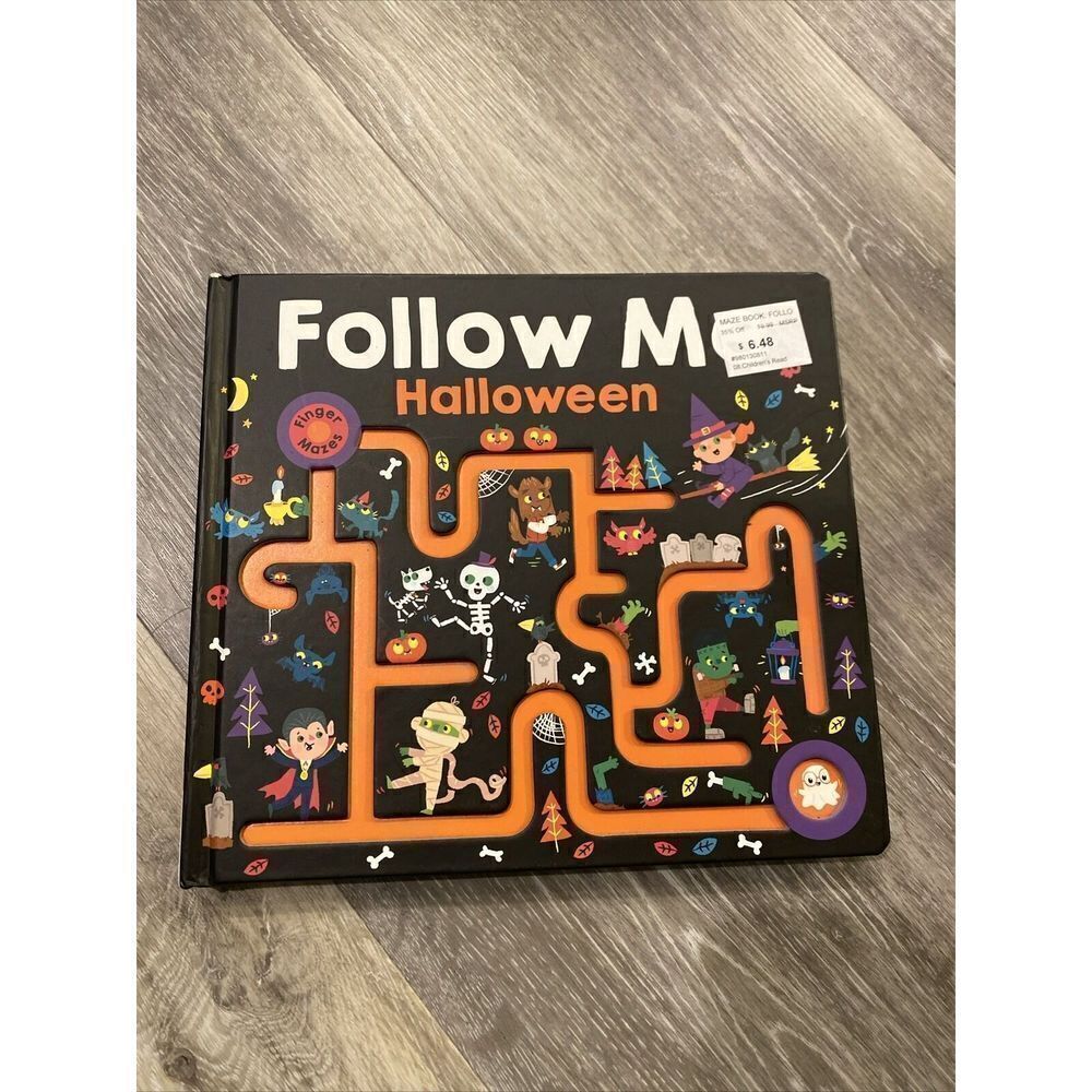 Priddy Books Maze Book: Follow Me Halloween Finger - GOOD